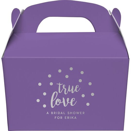 Confetti Dots True Love Gable Favor Boxes